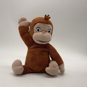 Curious George Small Figure Plush Hard Body Rare Vintage Toy Money Rare HTF